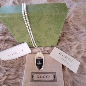 Gucci Silver Pendant Necklace